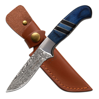 Elk Ridge Blue Striped Drop Point Blade Hunting Knife 230mm (K-ER-200-20BL)