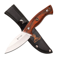 Elk Ridge Brown Pakkawood Hunting Knife 203mm (K-ER-200-22BR)