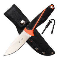 Elk Ridge Black & Orange Fixed Blade w/ Firestarter (K-ER-200-23OR)