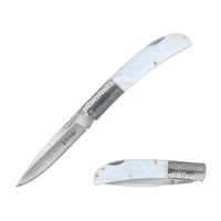 Elk Ridge Manual Stainless Steel Folding Knife White Handle (K-ER-2006WH)