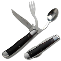 Elk Ridge Camp Stainless Steel Utensil Set 101mm Closed Length (K-ER-439W)