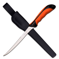 Elk Ridge Hi-Vis Fillet Knife w/ Sheath 317mm (K-ER-541)