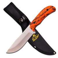 Elk Ridge Orange Camo Hunting Knife w/ Sheath 266mm (K-ER-543OC)