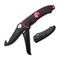 Elk Ridge Pink Hunting Pocket Knife 114mm Closed Length (K-ER-546PK)