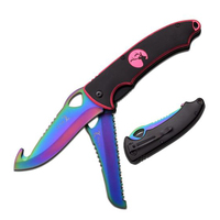 Elk Ridge Rainbow Hunting Pocket Knife 114mm Closed Length (K-ER-546RB)