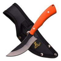 Elk Ridge Orange Handle Fixed Blade Knife w/ Sheath 193mm (K-ER-547OR)