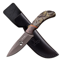 Elk Ridge Camo Drop Point Blade Knife w/ Sheath 197mm (K-ER-554CA)