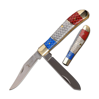Elk Ridge Dual Blade Multi-Coloured Pocket Knife 89mm Closed Length (K-ER-946)