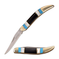 Elk Ridge Pearl Stone Folding Knife 76mm Closed Length (K-ER-952MSC)