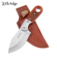Elk Ridge Broad Fixed Blade Knife incl Leather Sheath (K-ER-FIX113SL)