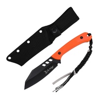 Elk Ridge Fixed Blade Knife Orange incl Black Nylon Fiber Sheath