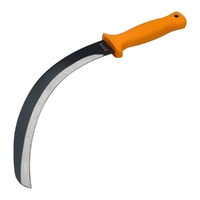 Elk Ridge Curved Blade Machete Orange Nylon Fiber Handle 420mm