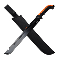 Elk Ridge Black & Orange Serrated Machete 590mm (K-ER-MHT002H)