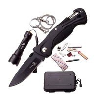 Elk Ridge Folding Knife with Survial Kit (K-ER-PK5)