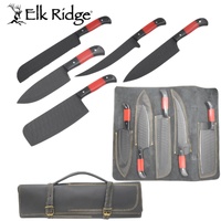 Elk Ridge Red & Black Durable Kitchen Knife Set 5 Piece (K-ER-S001)