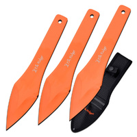 Elk Ridge Throwing Knives incl Nylon Sheath Orange 241mm (K-ER-TKFIX005)
