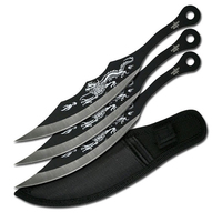 Fantasy Master Black Dragon Throwing Knife Set 3pcs (K-FM-525)