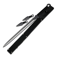Fantasy Master Black Sword & Throwing Knives Combo (K-FM-644D)