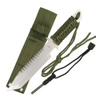 Survivor Tanto Knife with Firestarter Cord Wrapped Handle (K-HK-106280)