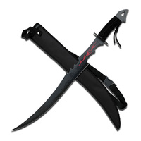 Blades USA Short Sword & Sheath Black Cord Wrapped Handle (K-HK-1482DX)