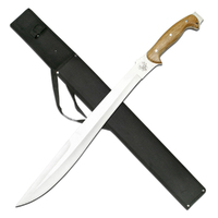 Jungle Master Machete Stainless Steel Blade Wood Handle 635mm (K-JM-010)