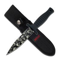 M-Tech USA Skull Camo Double Edged Boot Knife 228mm (K-MT-097SC)