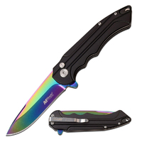 M-Tech USA Rainbow Ball Bearing Pivot Pocket Knife 193mm (K-MT-1022RBK)