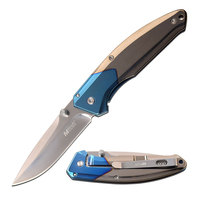 M-Tech USA Blue Tinite Ball Bearing Pocket Knife 203mm (K-MT-1032BL)