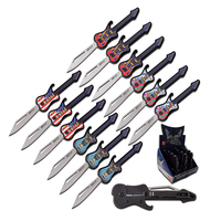 M-Tech USA Guitar Pocket Knives 12pcs (K-MT-1038POP)