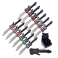 M-Tech USA Guitar Pocket Knives 12pcs (K-MT-1038POP)