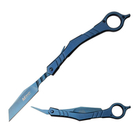 M-Tech USA Blue Folding Razor 165mm Closed Length (K-MT-104)