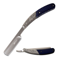 M-Tech USA Dark Blue Folding Razor 121mm Closed Length (K-MT-1075BL)