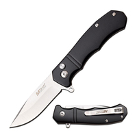 M-Tech USA Ball Bearing Black Pocket Knife 114mm Closed Length (K-MT-1118BK)