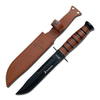 M-Tech USA Marines Partially Serrated Fixed Blade Knife 304mm (K-MT-122MR)