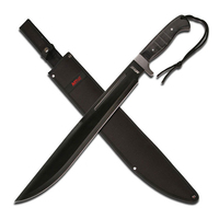 M-Tech USA Black Pakkawood Machete w/ Sheath 635mm (K-MT-20-08L)