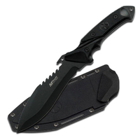 M-Tech USA Black Sawback Stainless Steel Knife 254mm (K-MT-20-12)
