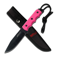 M-Tech USA Pink Handle Fixed Blade Knife w/ Sheath (K-MT-20-35PK)
