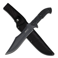 MTech USA Black Bowie Knife G10 Handle incl Nylon Sheath 343mm (K-MT-20-39)