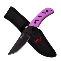 M-Tech USA Pink Rubberised Handle Knife w/ Sheath 203mm (K-MT-20-71PK)