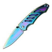 M-Tech USA Rainbow Titanium Pocket Knife (K-MT-472RB)
