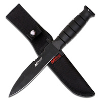 MTech USA Part Sawback Dagger incl Nylon Sheath Rubber Handle 266mm (K-MT-575)