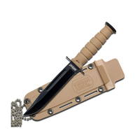 M-Tech USA Special Issue Mini Tactical Knife with Sheath - Tan (K-MT-632DT)