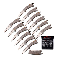 M-Tech USA Silver Pocket Knives 12pcs 70mm Closed Length (K-MT-982POP)