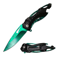 MTech USA Metallic Green Pocket Knife Black Aluminium Handle (K-MT-A705GNNS)