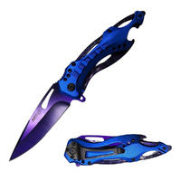 MTech USA Metallic Purple & Blue Pocket Knife (K-MT-A705PBLNS)