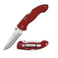 Master USA Red ABS Handle Folding Pocket Knife 190mm (K-MU-1123RD)