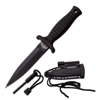 Master USA Black Dagger w/ Fire Starter 171mm (K-MU-1141BK)