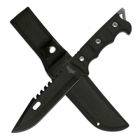 Master USA Black Full Tang Tactical Knife w/ Sheath 298mm (K-MU-20-02BK)