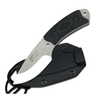 M-Tech USA Xtreme Black Micarta Knife w/ Sheath (K-MX-8035)