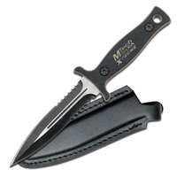 M-Tech USA Xtreme Tan Double-Edged Part-Serrated Knife 229mm (K-MX-8059TN)